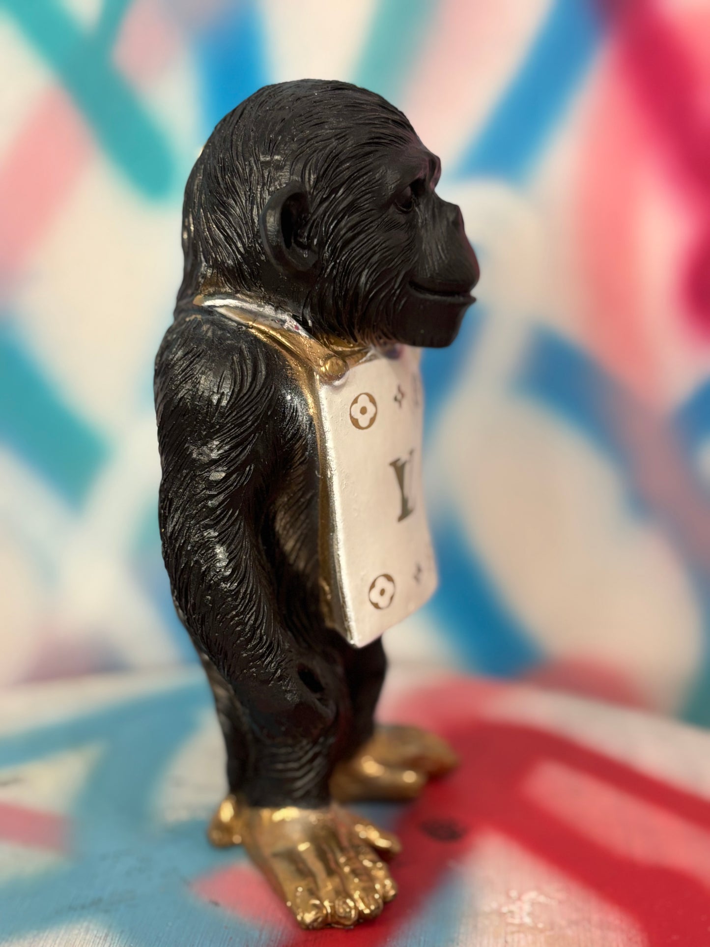 Scimmietta Pop Art “LV” Gold Edition