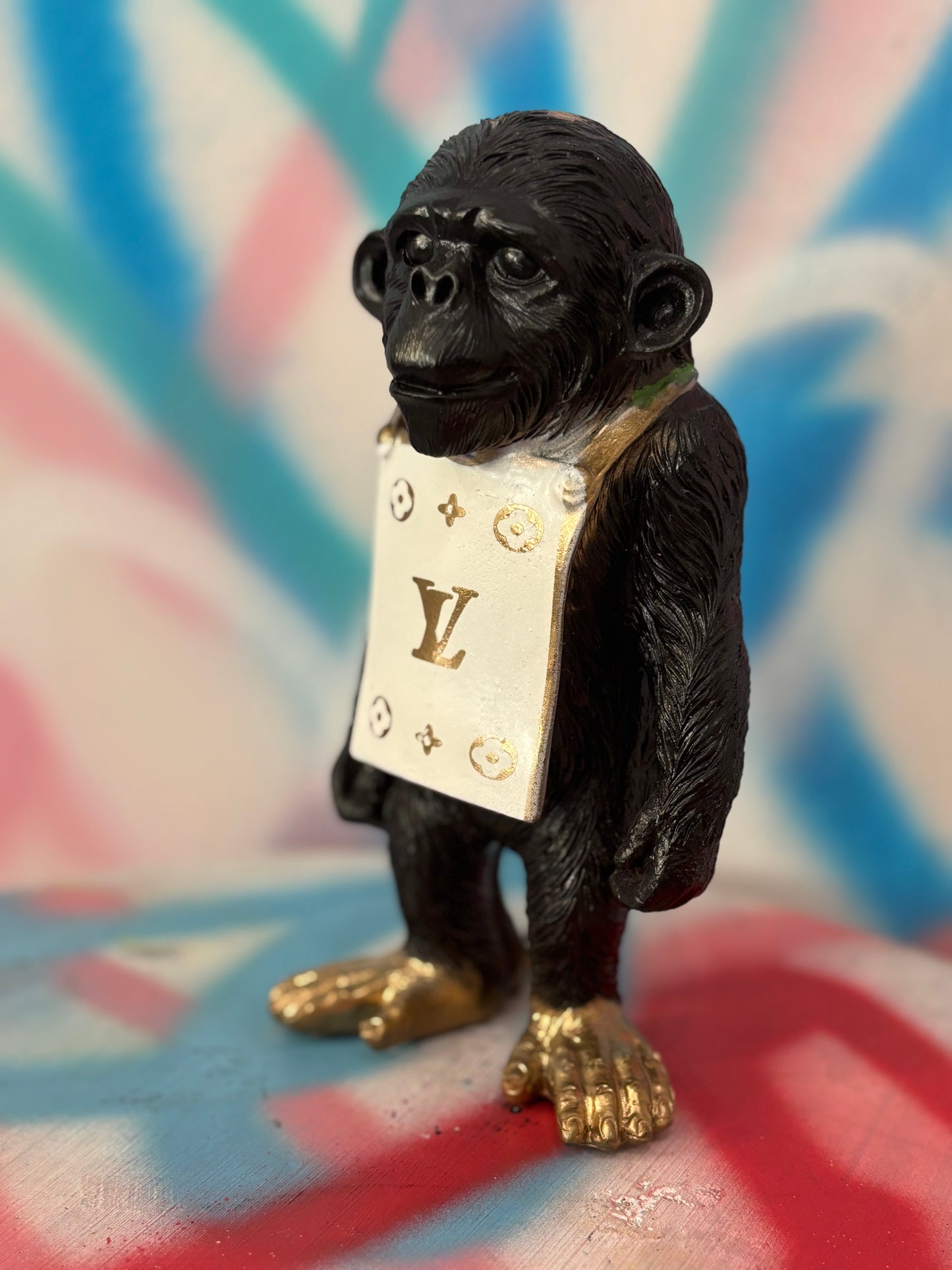 Scimmietta Pop Art “LV” Gold Edition