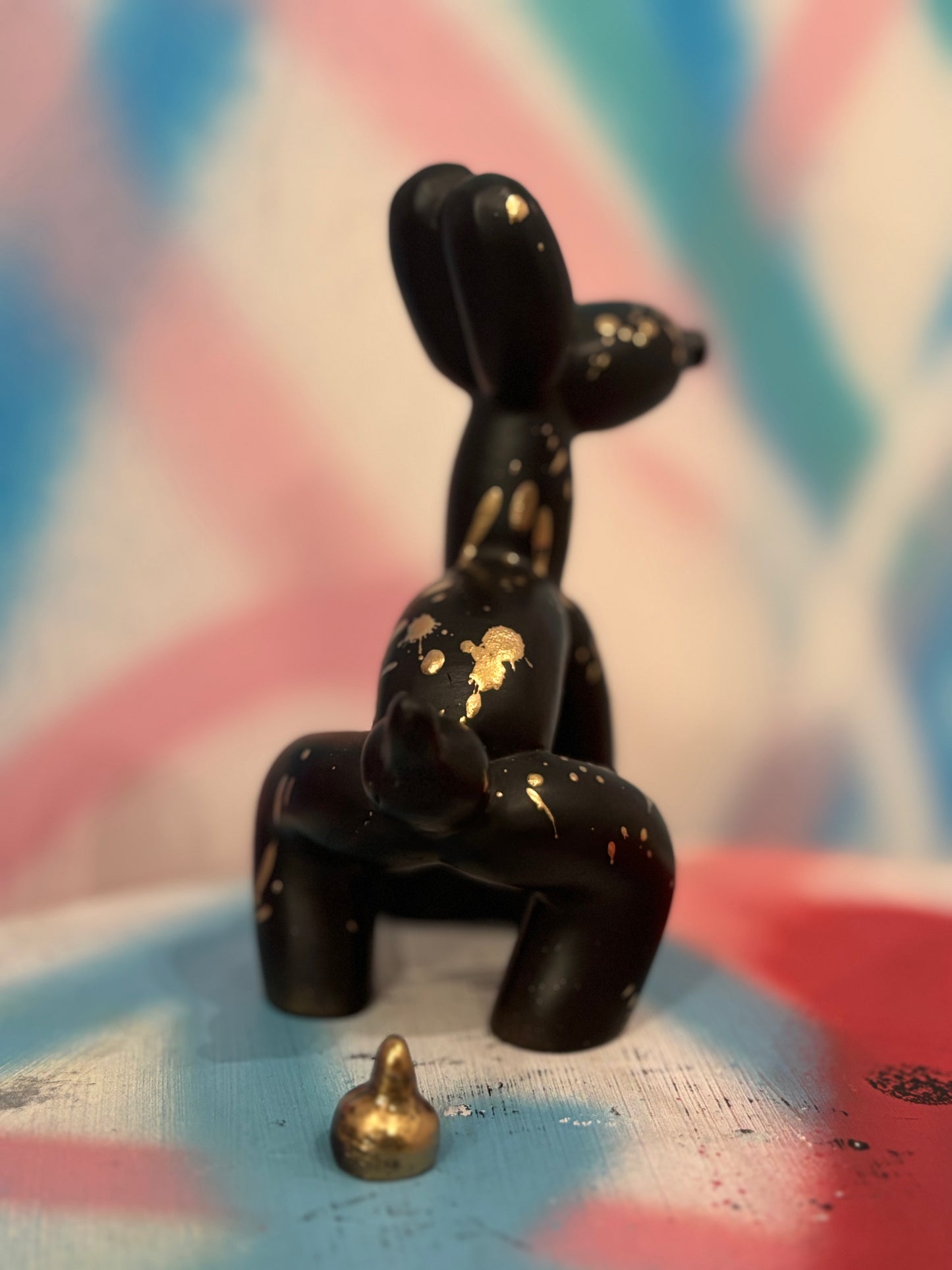 Balloon Dog Black Gold Edition