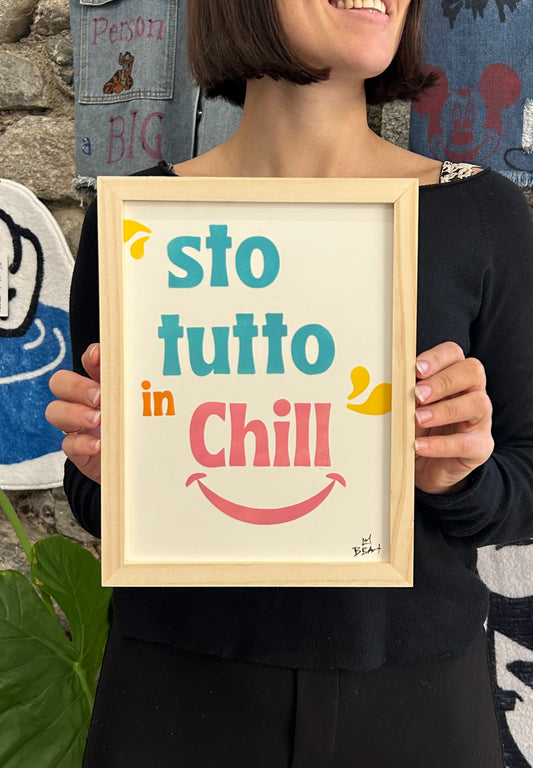 Quadro "Sto tutto in chill"
