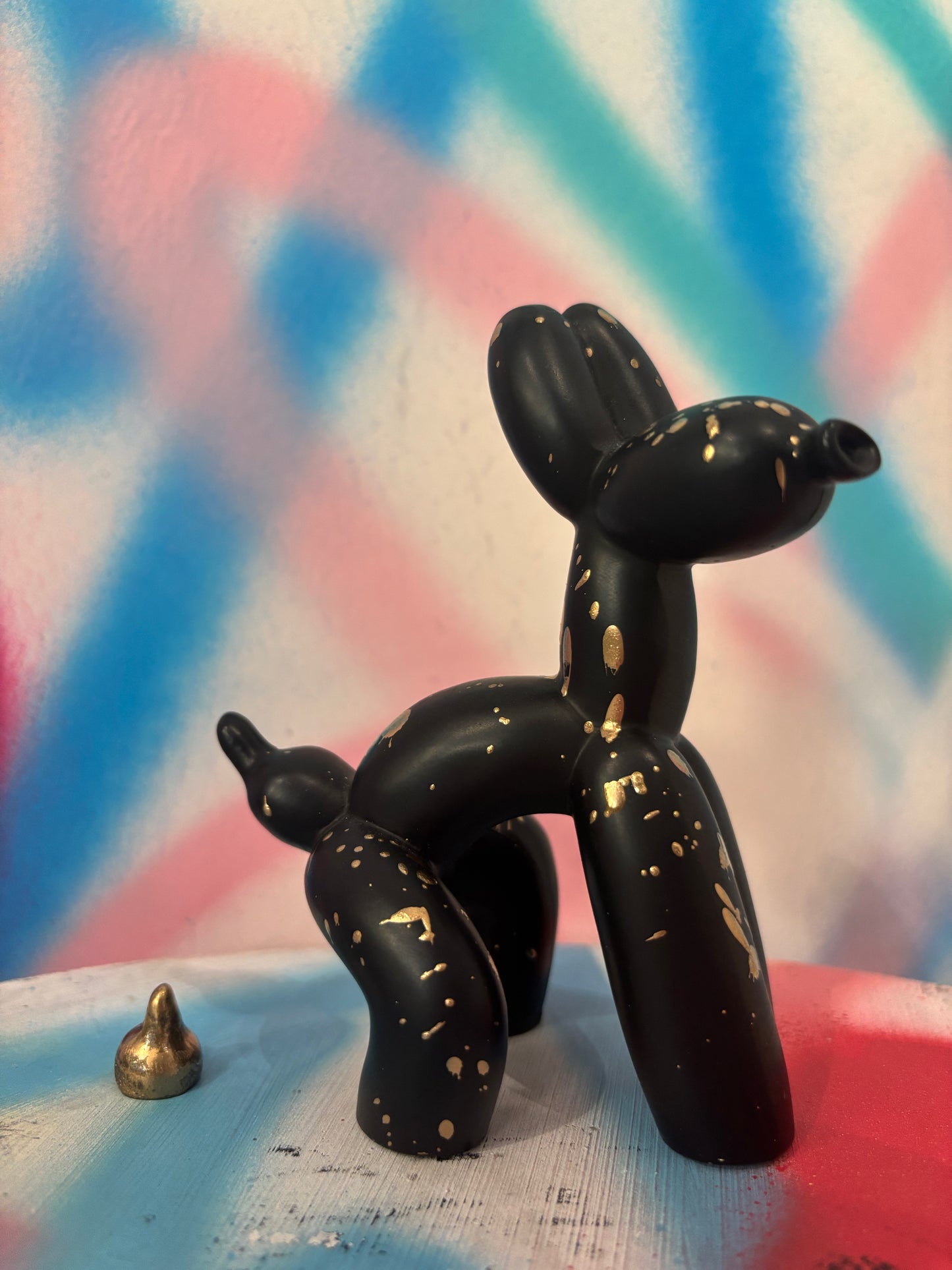 Balloon Dog Black Gold Edition
