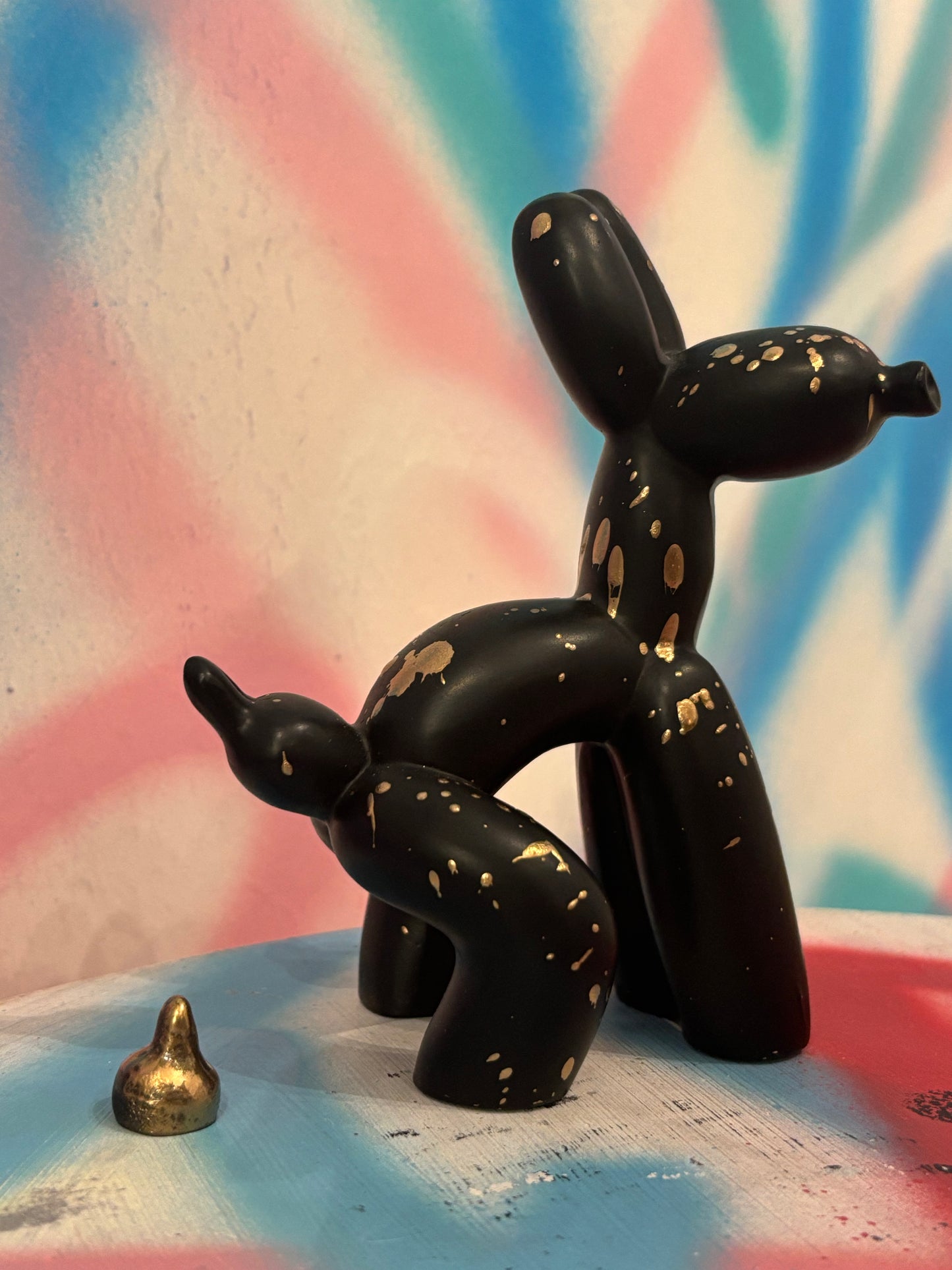 Balloon Dog Black Gold Edition