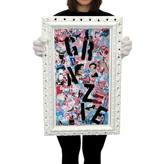 Stampa "Falling Grazie Replica (with frame)"