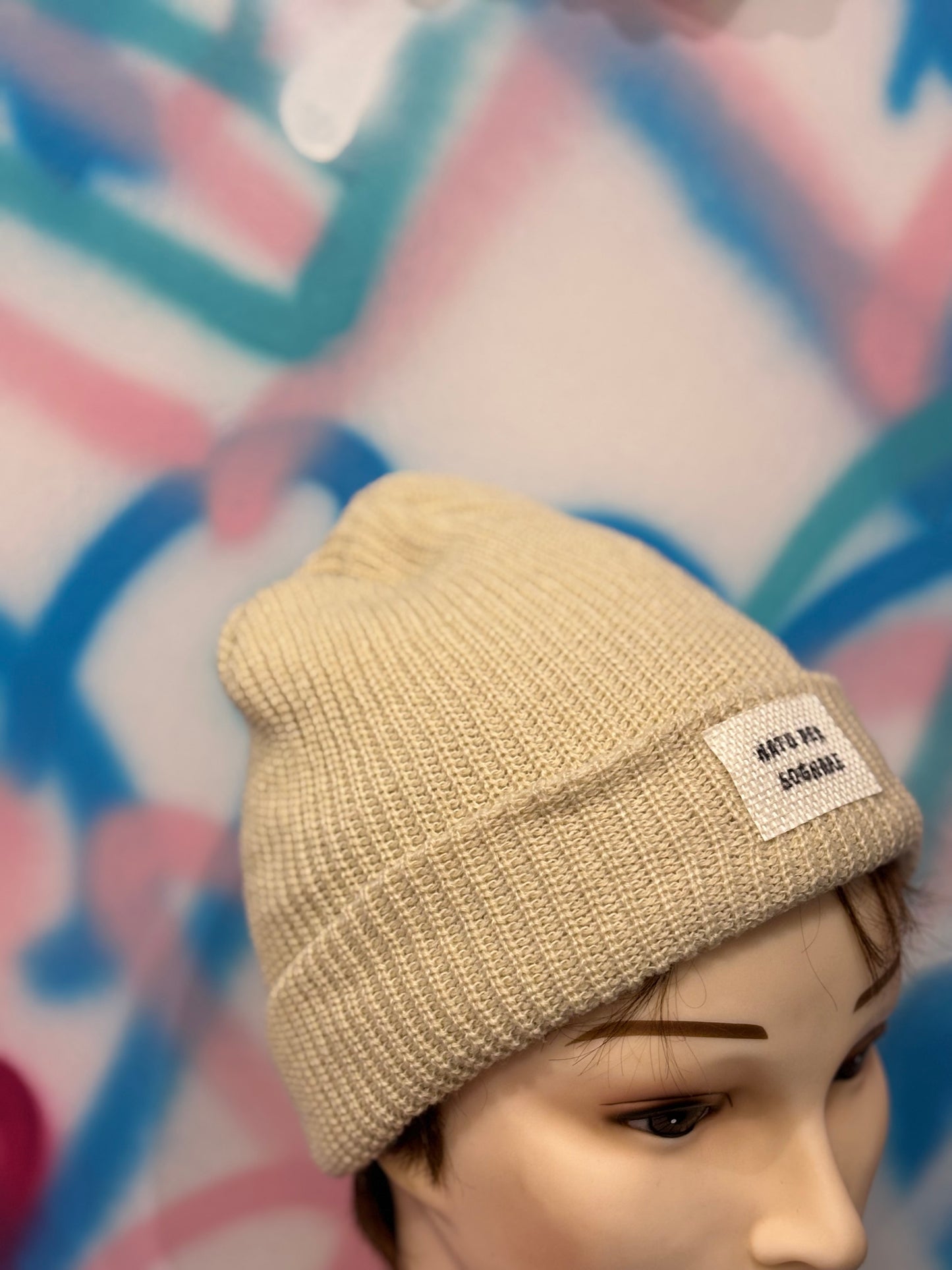 Cappellino Beanie Panna – “Nato per sognare” – Unisex, Pezzo unico