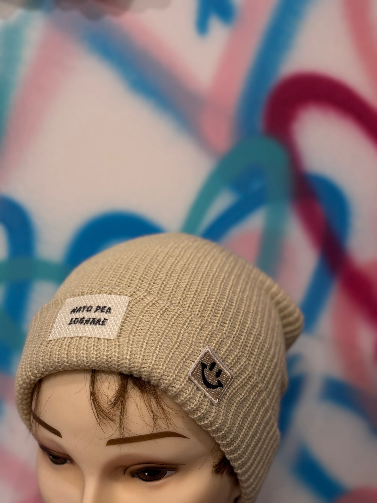 Cappellino Beanie Panna – “Nato per sognare” – Unisex, Pezzo unico