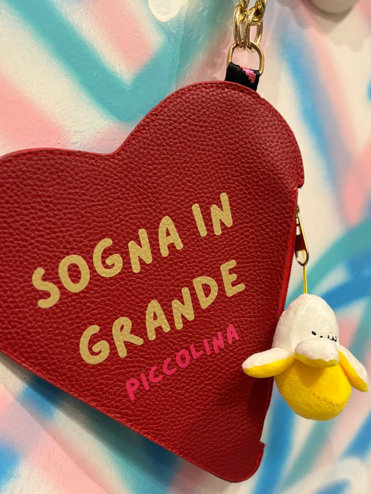 Borsa design- BBART CUORE “Sogna in grande, piccola”
