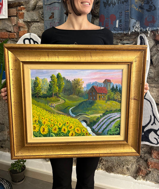 Quadro olio- Girasoli