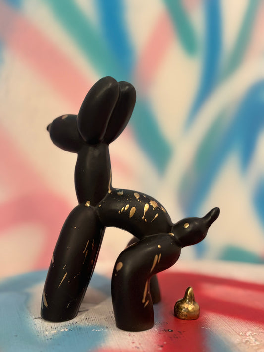 Balloon Dog Black Gold Edition