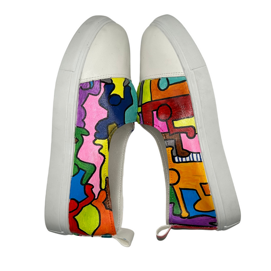 Scarpa "Dipinta a mano geometric"